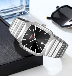 SKMEI 9361  SILVER BLACK