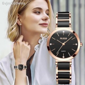 OLEVS 5877 Quartz Stainless Steel Watch For Women