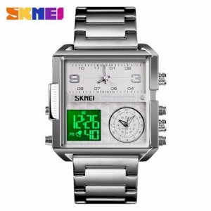 Skmei SK-1584 SILVER Compass Digital Watch